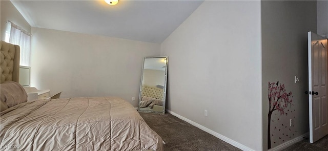 5045 Bayberry Crest St, North Las Vegas, NV 89031 - carpeted bedroom featuring vaulted ceiling and baseboards