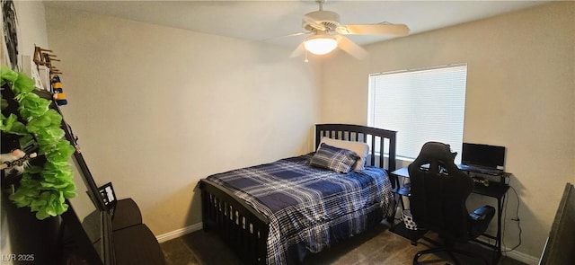 5045 Bayberry Crest St, North Las Vegas, NV 89031 - carpeted bedroom with a ceiling fan and multiple windows