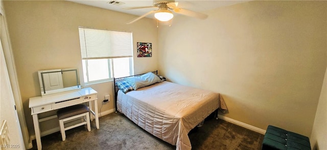 5045 Bayberry Crest St, North Las Vegas, NV 89031 - bedroom with carpet flooring and a ceiling fan