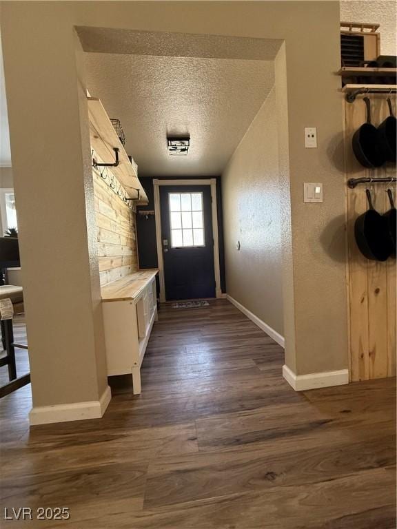 1829 Campton St, Ely, NV 89301 - mudroom with dark wood finished floors and a textured ceiling