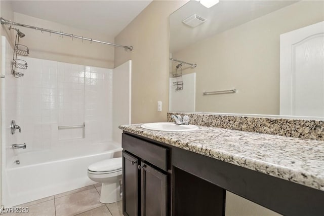 7407 Bakewell Ave, Las Vegas, NV 89179 - full bathroom with shower / washtub combination, vanity, and tile patterned floors