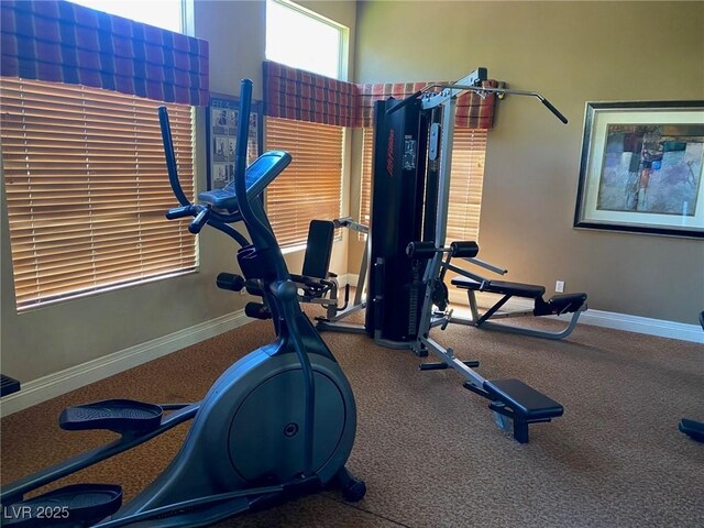 2750 S Durango Dr Unit 2141, Las Vegas, NV 89117 - exercise area featuring baseboards