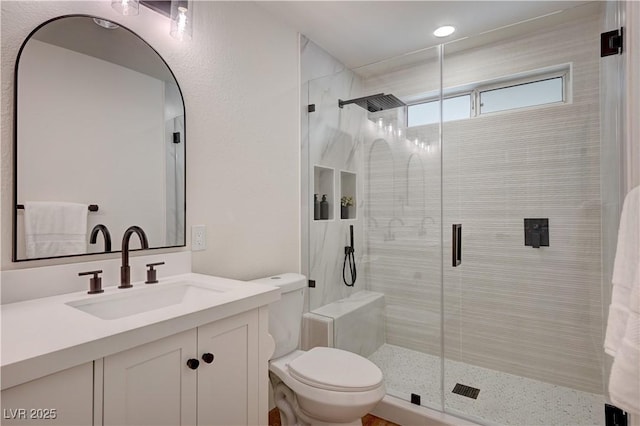 8813 Sundial Dr, Las Vegas, NV 89134 - full bath with a stall shower and vanity