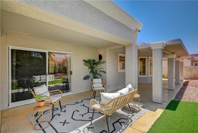 8813 Sundial Dr, Las Vegas, NV 89134 - view of patio / terrace