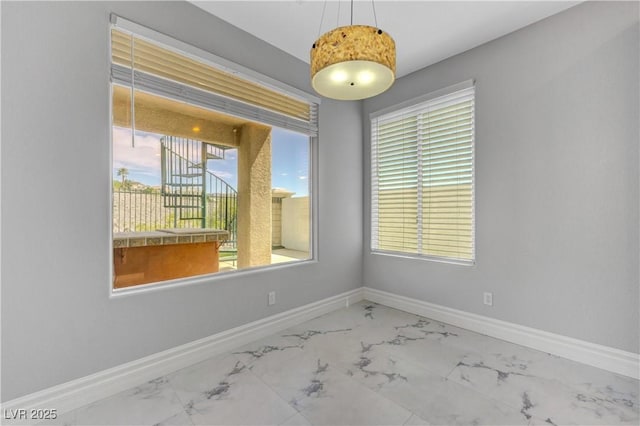 3079 Evening Mist Ave, Henderson, NV 89052 - spare room with marble finish flooring and baseboards