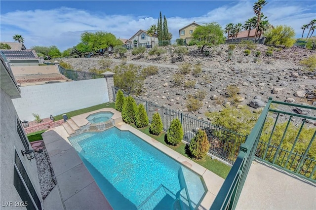 3079 Evening Mist Ave, Henderson, NV 89052 - view of pool with a pool with connected hot tub