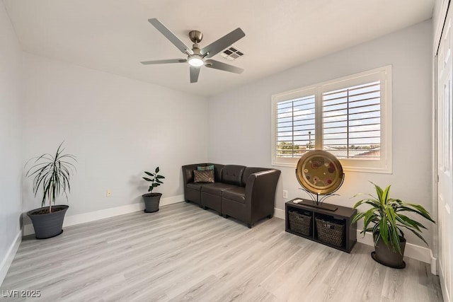 6103 Sundown Crest St, Las Vegas, NV 89113 - living area featuring wood finished floors and ceiling fan