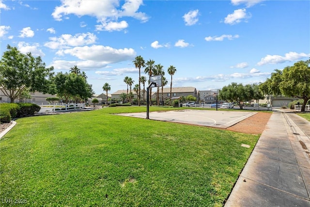 5967 Aimless St, Henderson, NV 89011 - surrounding community featuring community basketball court and a lawn