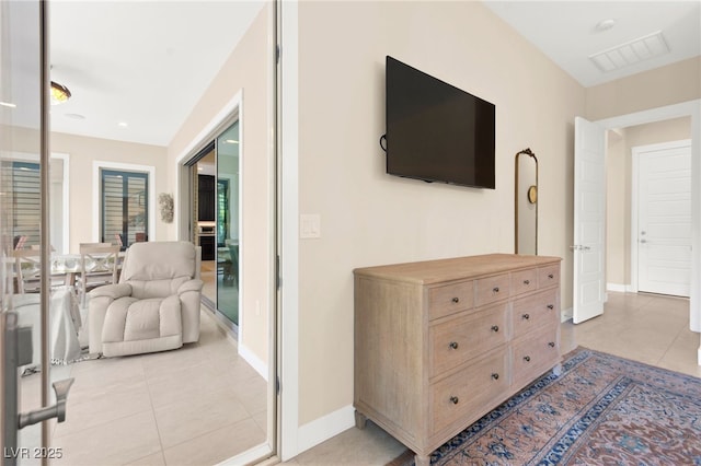 6810 Silver Crescent St, Las Vegas, NV 89148 - bedroom featuring light tile patterned floors and baseboards