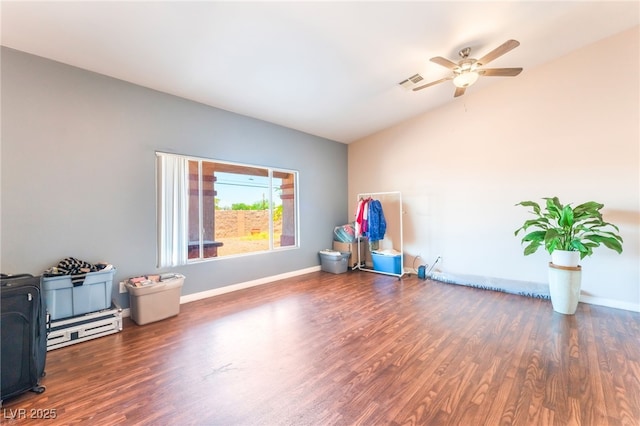 4656 E Desert Inn Rd, Las Vegas, NV 89121 - miscellaneous room with ceiling fan and wood finished floors