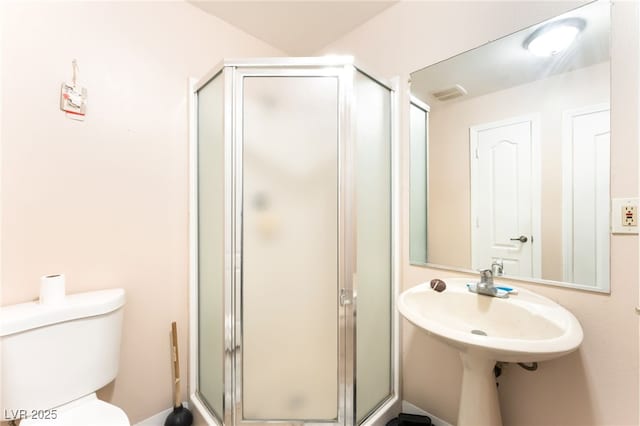 4656 E Desert Inn Rd, Las Vegas, NV 89121 - full bath with a shower stall and toilet