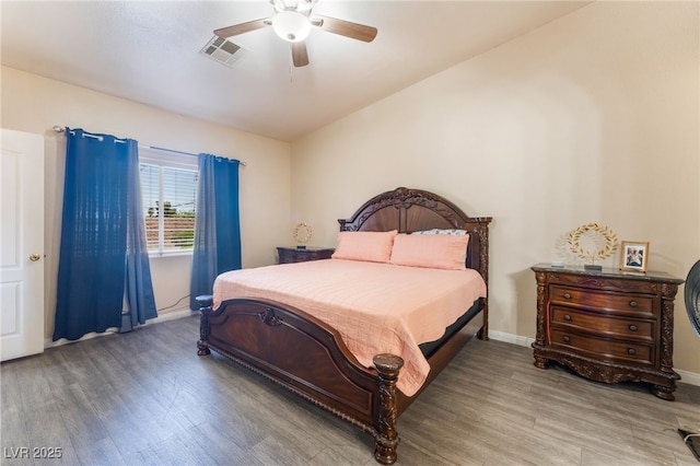4656 E Desert Inn Rd, Las Vegas, NV 89121 - bedroom featuring wood finished floors and ceiling fan