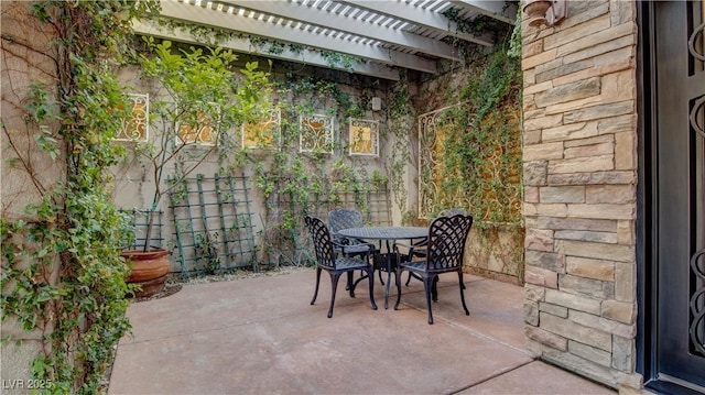 6120 Kings Brook Ct, Las Vegas, NV 89149 - view of patio / terrace with outdoor dining area