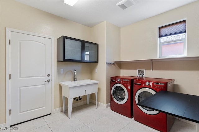 9240 Northfield Park Ct, Las Vegas, NV 89148 - washroom featuring separate washer and dryer and light tile patterned floors