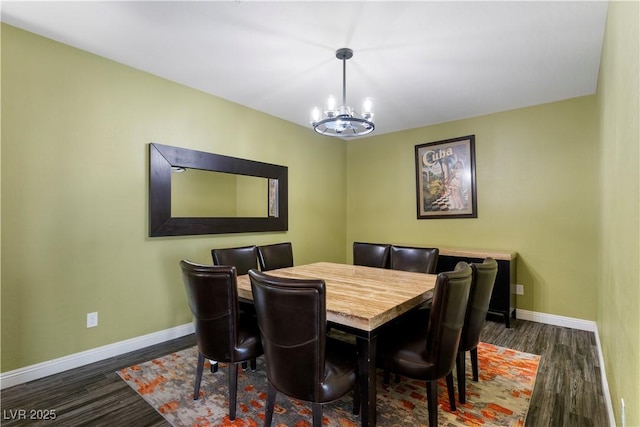 9240 Northfield Park Ct, Las Vegas, NV 89148 - dining room with a chandelier and wood finished floors
