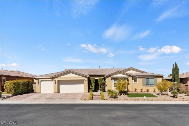 9240 Northfield Park Ct, Las Vegas, NV 89148 - ranch-style home featuring driveway, an attached garage, and stucco siding