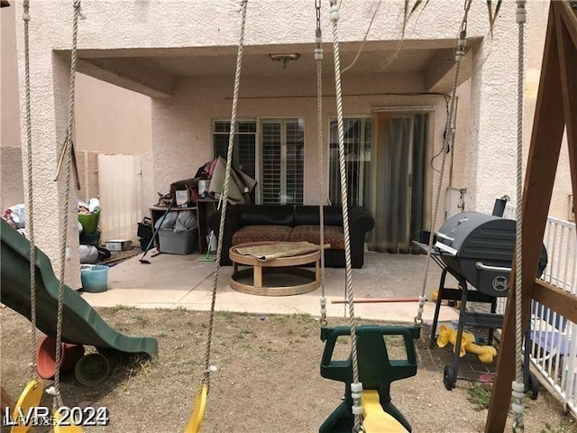8769 Country View Ave, Las Vegas, NV 89129 - view of patio with grilling area