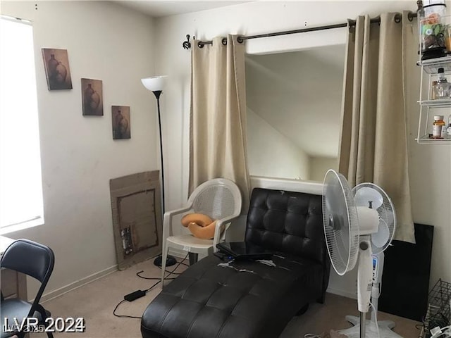 8769 Country View Ave, Las Vegas, NV 89129 - sitting room with carpet floors and baseboards