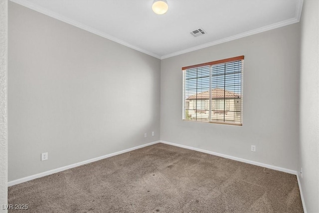 10601 Lessona St, Las Vegas, NV 89141 - carpeted spare room with crown molding and baseboards