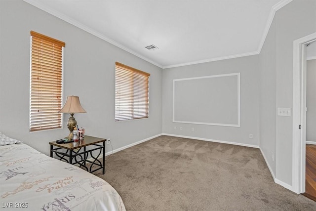 10601 Lessona St, Las Vegas, NV 89141 - bedroom featuring crown molding and carpet floors