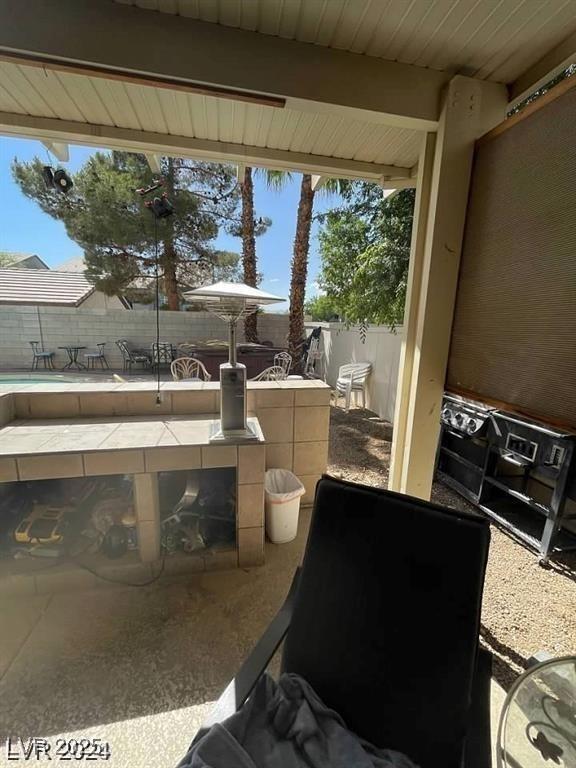 9801 Bradford Summit St, Las Vegas, NV 89183 - view of fenced backyard