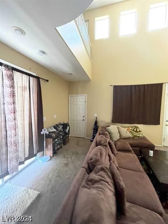 9801 Bradford Summit St, Las Vegas, NV 89183 - view of carpeted living room