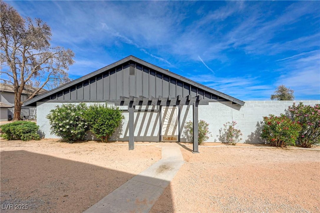 3924 Blackford Pl, Las Vegas, NV 89102 - view of property exterior with board and batten siding