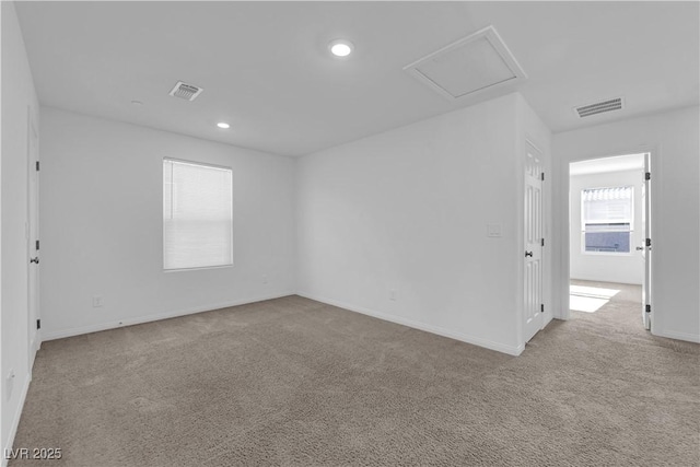 5677 Asyma Ct, Las Vegas, NV 89113 - spare room with carpet floors, recessed lighting, and attic access