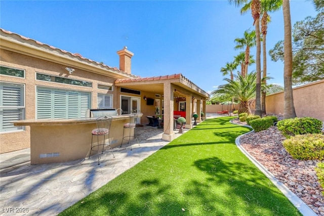 7311 Chaparral Cove Ln, Las Vegas, NV 89131 - view of yard featuring a patio