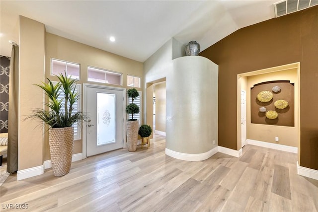 7311 Chaparral Cove Ln, Las Vegas, NV 89131 - foyer entrance with light wood-style flooring and baseboards