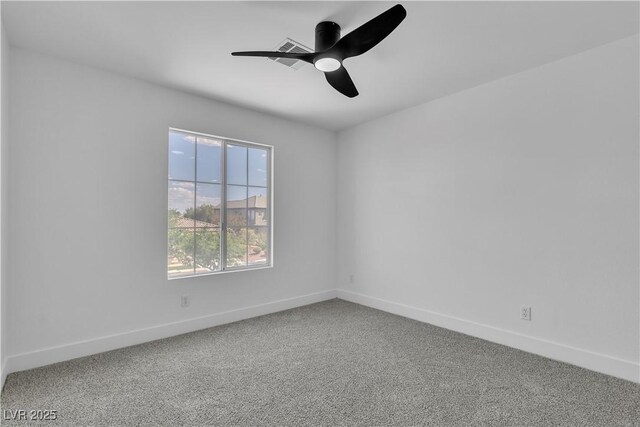 1551 Boundary Peak Way, Las Vegas, NV 89135 - carpeted spare room featuring baseboards and ceiling fan