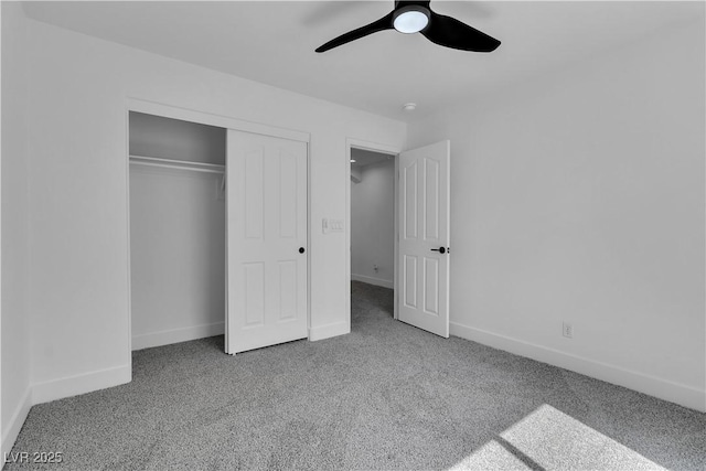 1551 Boundary Peak Way, Las Vegas, NV 89135 - unfurnished bedroom featuring carpet, a closet, and a ceiling fan