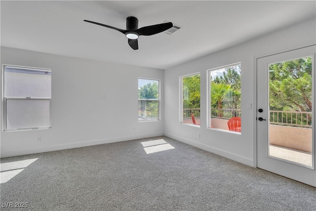 1551 Boundary Peak Way, Las Vegas, NV 89135 - carpeted spare room with healthy amount of natural light and ceiling fan