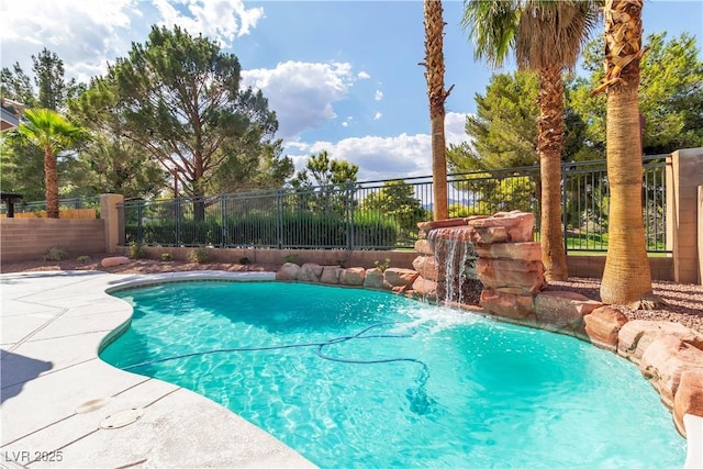 1551 Boundary Peak Way, Las Vegas, NV 89135 - view of pool with a fenced backyard
