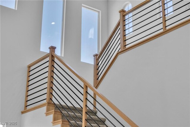 1551 Boundary Peak Way, Las Vegas, NV 89135 - staircase with a high ceiling