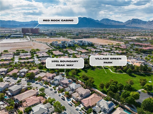 1551 Boundary Peak Way, Las Vegas, NV 89135 - bird's eye view of a mountainous background
