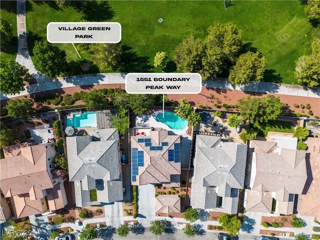 1551 Boundary Peak Way, Las Vegas, NV 89135 - aerial view of a pool area