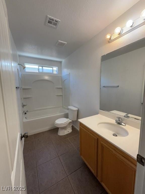 5316 Fireside Ranch Ave, Las Vegas, NV 89131 - bathroom featuring vanity, tile patterned floors, and shower / washtub combination
