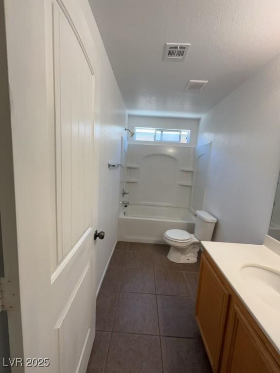 5316 Fireside Ranch Ave, Las Vegas, NV 89131 - bathroom with vanity, tile patterned flooring, and shower / bath combination