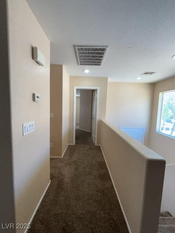 5316 Fireside Ranch Ave, Las Vegas, NV 89131 - hallway featuring an upstairs landing, carpet flooring, and recessed lighting