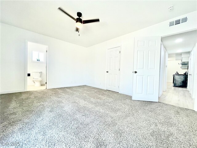 4324 El Conlon Ave, Las Vegas, NV 89102 - unfurnished bedroom featuring carpet floors, ensuite bath, and a ceiling fan