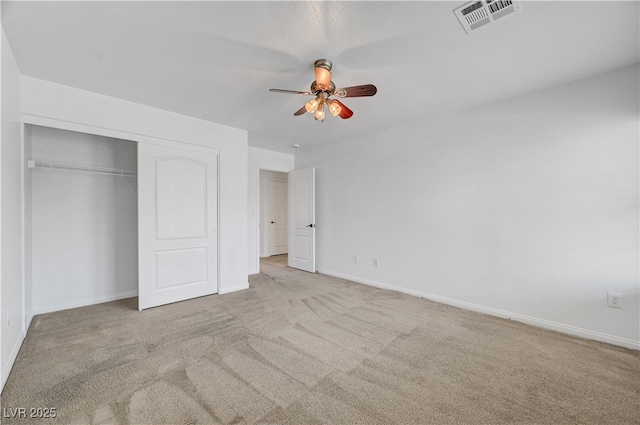 2261 Dalton Ridge Ct, North Las Vegas, NV 89031 - unfurnished bedroom featuring carpet floors, a closet, and ceiling fan