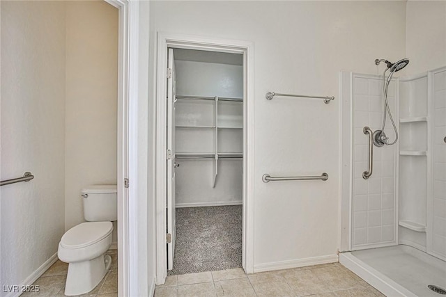 5967 Sun Appello Ave, Las Vegas, NV 89122 - full bathroom featuring a shower, a walk in closet, and tile patterned flooring