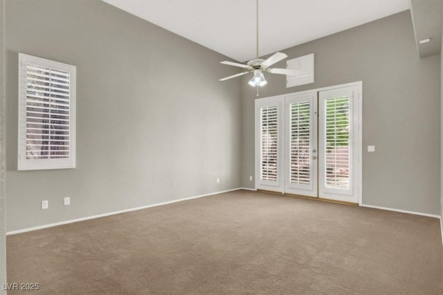 8612 Chiquita Dr, Las Vegas, NV 89128 - carpeted spare room with baseboards and ceiling fan