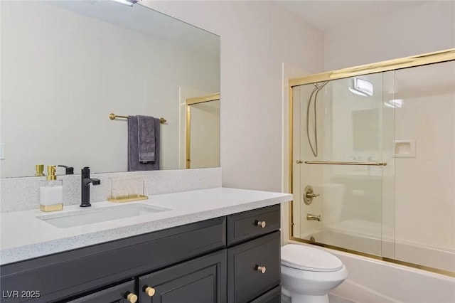 3047 Van Buskirk Cir, Las Vegas, NV 89121 - bathroom with vanity and combined bath / shower with glass door