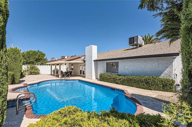 3047 Van Buskirk Cir, Las Vegas, NV 89121 - view of pool with a patio and french doors