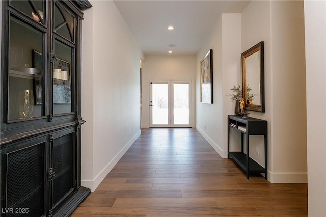 7745 Radcliff St, Las Vegas, NV 89123 - hall featuring wood finished floors and recessed lighting