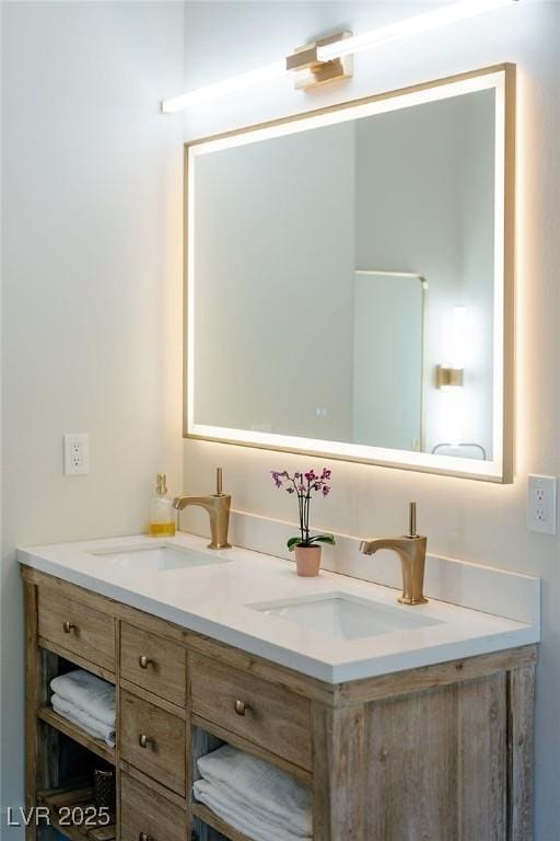 7745 Radcliff St, Las Vegas, NV 89123 - bathroom featuring double vanity