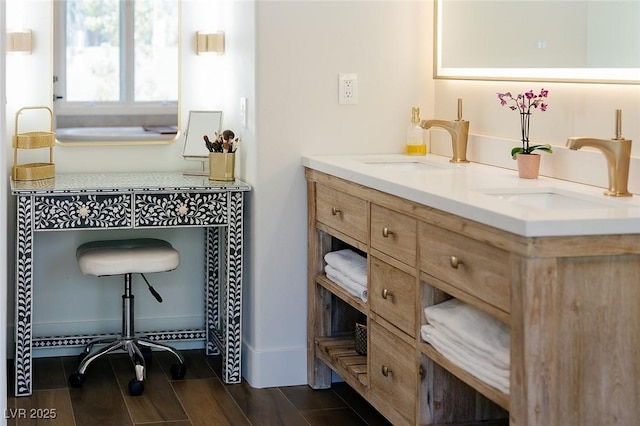 7745 Radcliff St, Las Vegas, NV 89123 - bathroom featuring double vanity