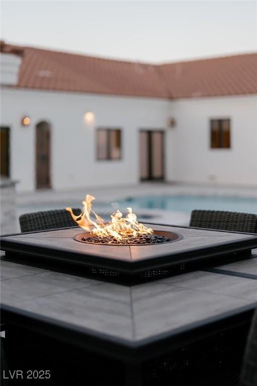 7745 Radcliff St, Las Vegas, NV 89123 - exterior view of an outdoor fire pit